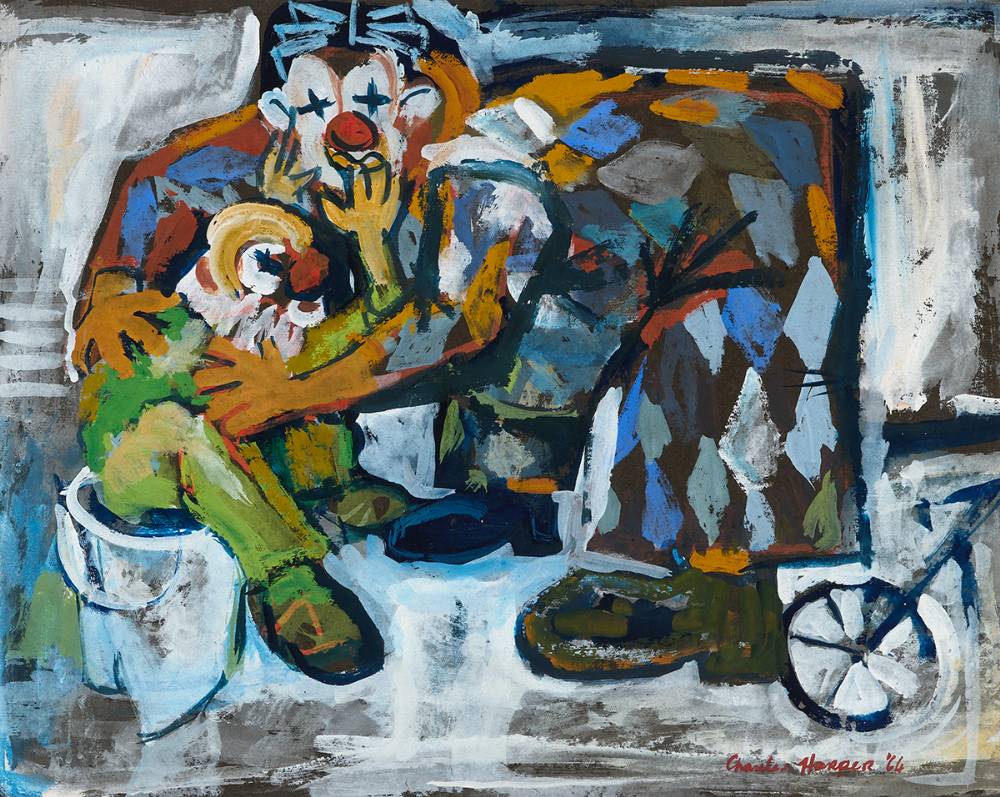 CLOWNS, 1964 by Charles Harper RHA (b.1943) at Whyte's Auctions