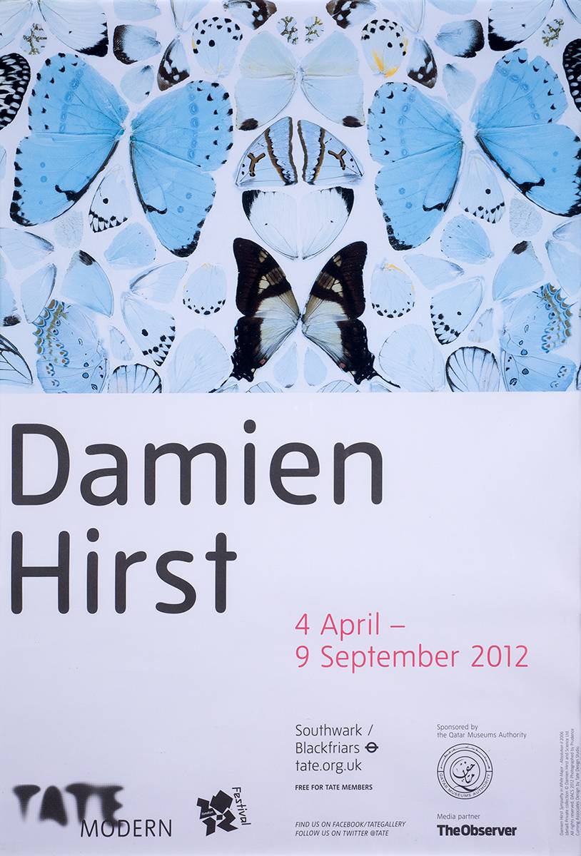 DAMIEN HIRST EXHIBITION POSTER, TATE MODERN, 2012 by Damien Hirst (British, b.1965) at Whyte's Auctions