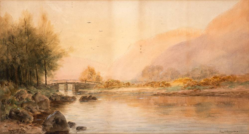 GLENDALOUGH, COUNTY WICKLOW by Alexander Williams RHA (1846-1930) at Whyte's Auctions