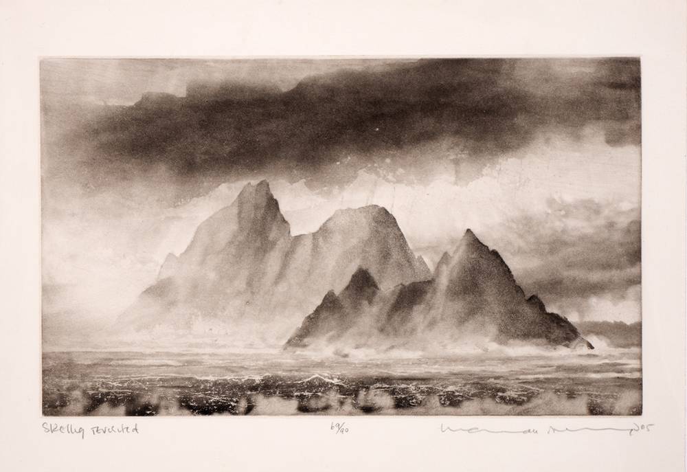 SKELLIG REVISTED, 2005 by Norman Ackroyd (b. 1938) at Whyte's Auctions