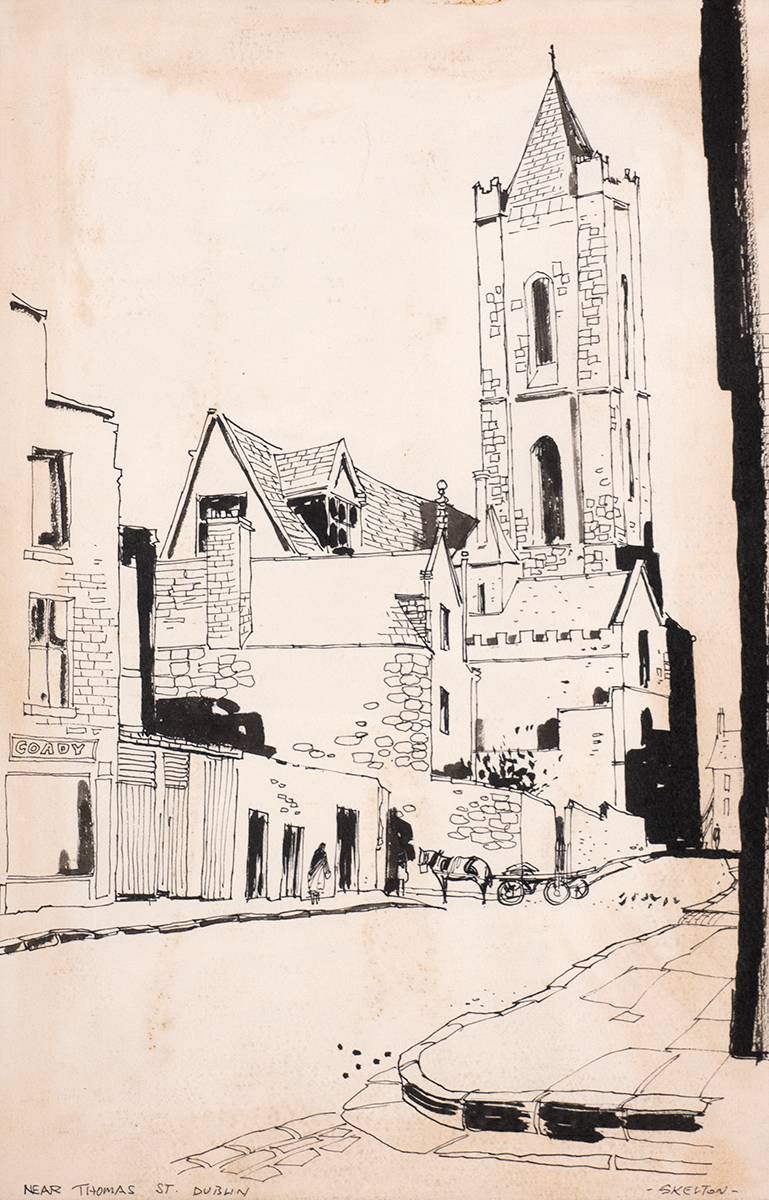 NEAR THOMAS STREET, DUBLIN by John Skelton (1923-2009) at Whyte's Auctions