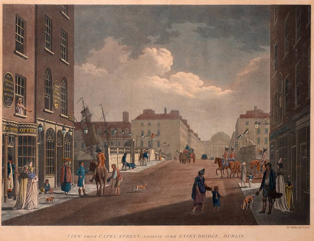 ST. STEPHEN'S GREEN, DUBLIN and VIEW FROM CAPEL STREET (A PAIR) by James Malton (1761-1803) at Whyte's Auctions