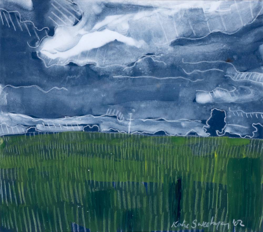 DELANEY'S FIELD, JULY II, BLUE by Katie Sweetman  at Whyte's Auctions