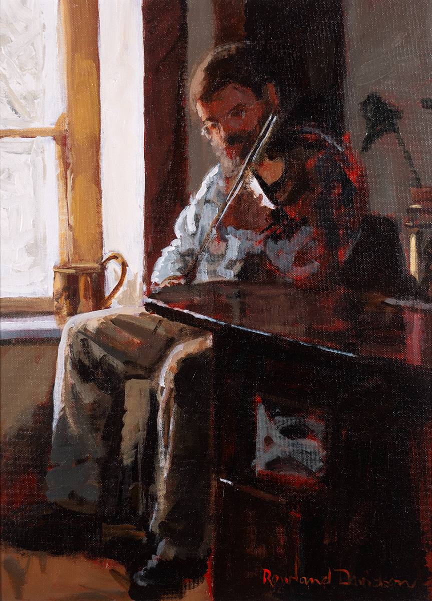 THE FIDDLER by Rowland Davidson (b.1942) at Whyte's Auctions