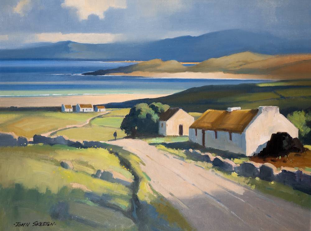 SUN AND SHOWERS, THE ROSSES, COUNTY DONEGAL, 1987 by John Skelton (1923-2009) at Whyte's Auctions