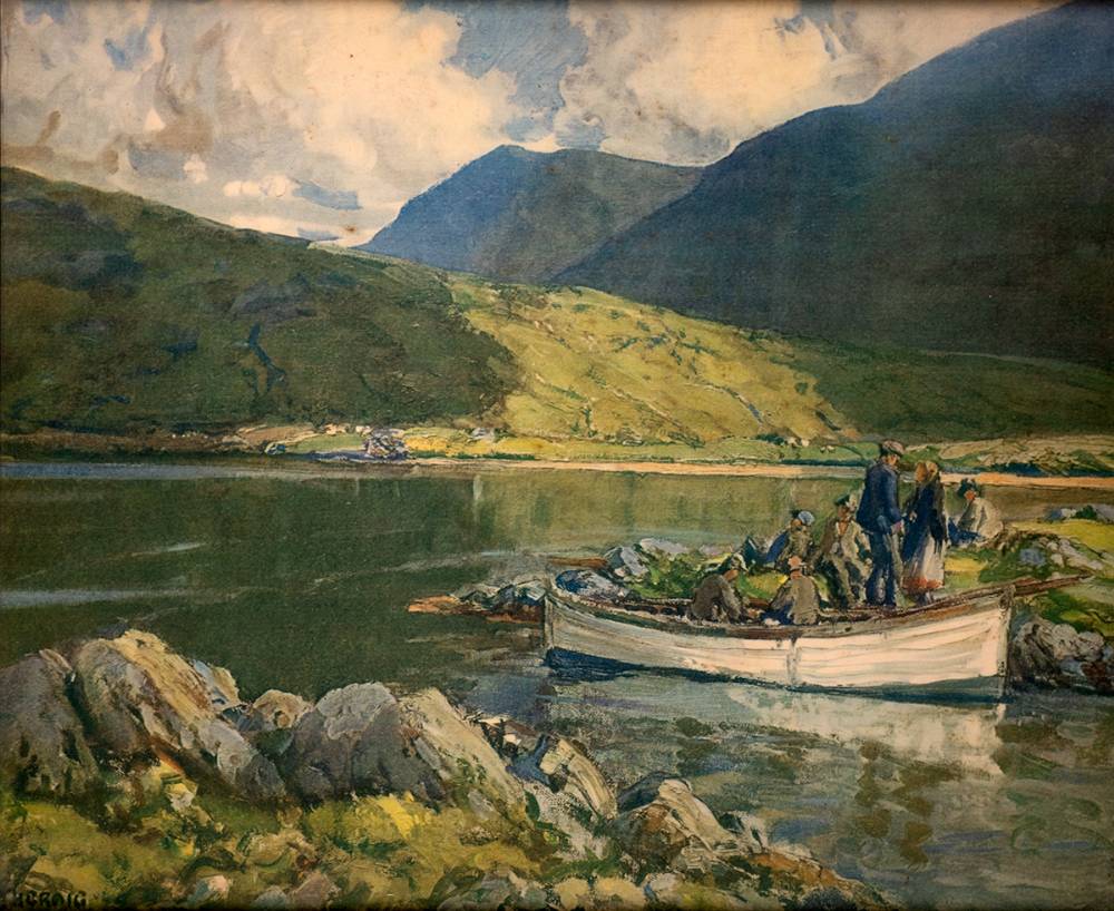 GALWAY FISHERFOLK by James Humbert Craig RHA RUA (1877-1944) at Whyte's Auctions