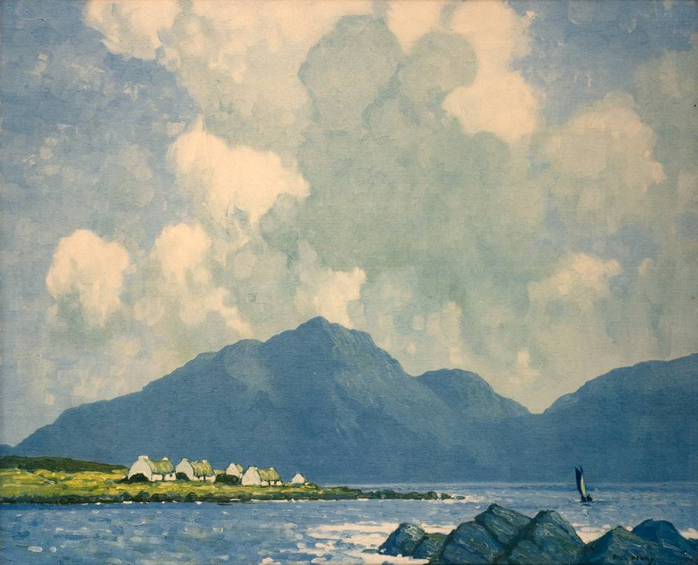 CONNAUGHT FISHING VILLAGE by Paul Henry RHA (1876-1958) at Whyte's Auctions